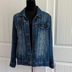 Classic Blue Denim Jacket for Women oversized